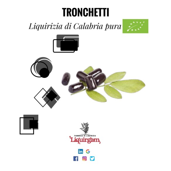 Tronchetti di liquirizia di Calabria biologica