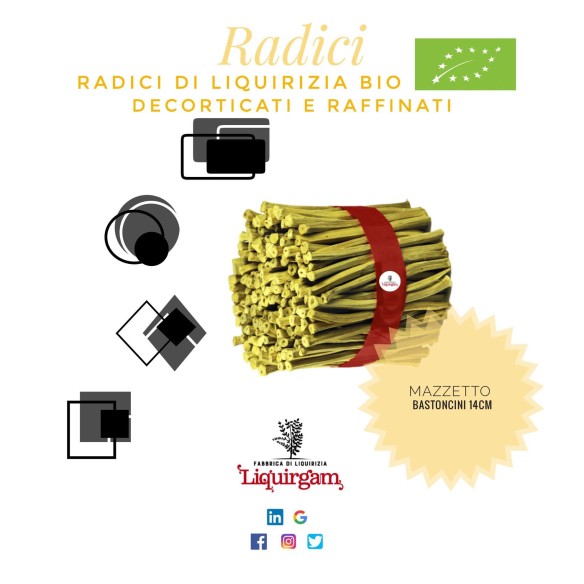Mazzetto di radici biologiche - Decorticate e raffinate