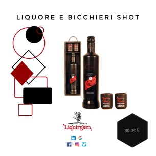 Liquore e bicchieri shot special  eliquir edition