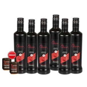 Eliquir liquore alla liquirizia collo con 6 bottiglie da 50 cl. + 2 bicchierini in omaggio