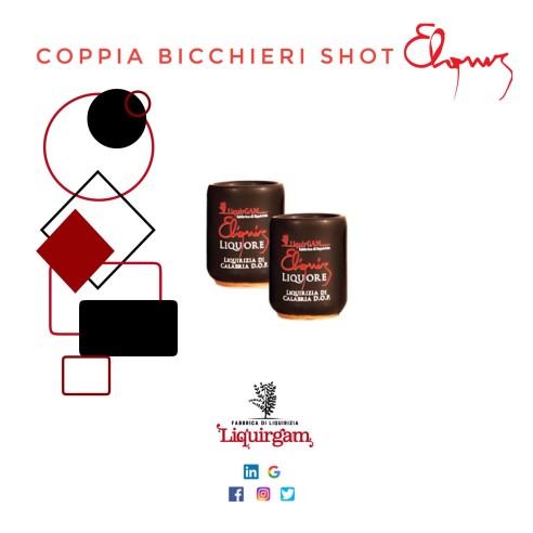 Coppia di bicchieri shot eliquir