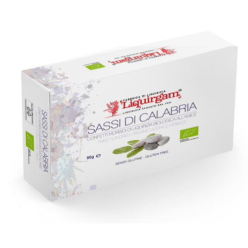 Sassi di Calabria - confetti morbidi di liquirizia biologica all'anice