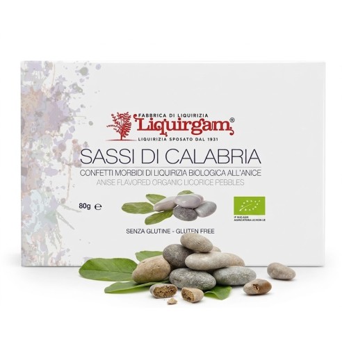 Sassi di Calabria - confetti morbidi di liquirizia biologica all'anice