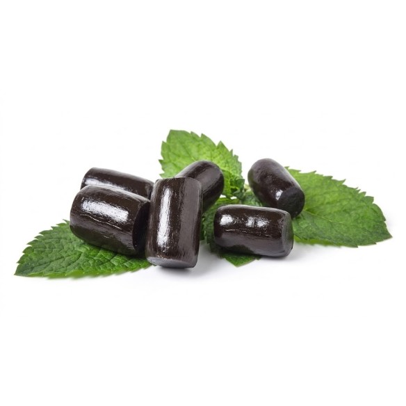 Tronchetti di liquirizia biologica aromatizzata alla menta