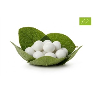 Confettini con ripieno di liquirizia biologica ed essenza alla menta