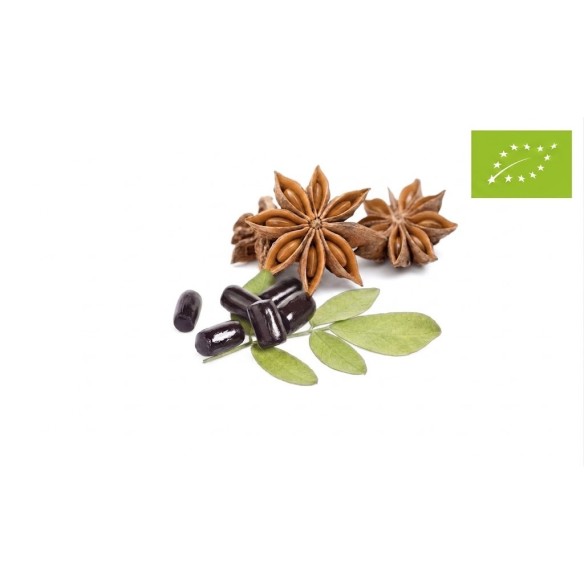 Tronchetti di liquirizia biologica aromatizzata all'anice